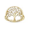 1/6 CT. T.W. Baguette Diamond Tree of Life Ring in 10K Gold