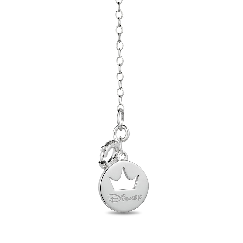 Main Image 2 of Enchanted Disney Villains Evil Queen Garnet and Black Diamond Necklace in Sterling Silver and 10K Gold