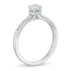 3/8 CT. T.W. Diamond Framed Setting Engagement Ring in 10K White Gold
