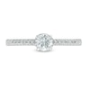 3/8 CT. T.W. Diamond Framed Setting Engagement Ring in 10K White Gold