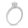 1/2 CT. T.W. Diamond Scalloped Setting Engagement Ring in 10K White Gold