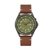 Thumbnail Image 0 of Men's Caravelle by Bulova Gunmeta IP Strap Watch with Green Dial (Model: 45C119)