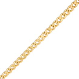 6.0mm Solid Curb Chain Bracelet in 10K Gold - 9.0&quot;