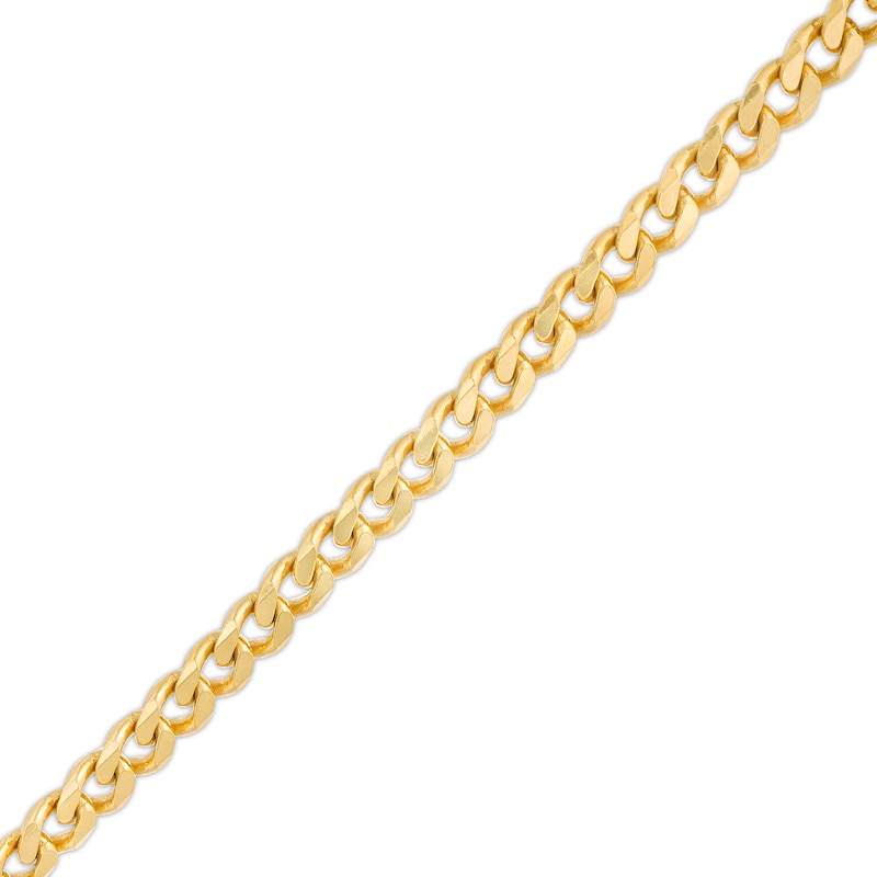 6.0mm Curb Chain Bracelet in Solid 10K Gold - 9.0"