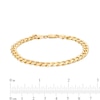 Thumbnail Image 3 of 6.0mm Curb Chain Bracelet in Solid 10K Gold - 9.0"