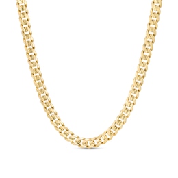 5.2mm Solid Curb Chain Necklace in 14K Gold - 22&quot;