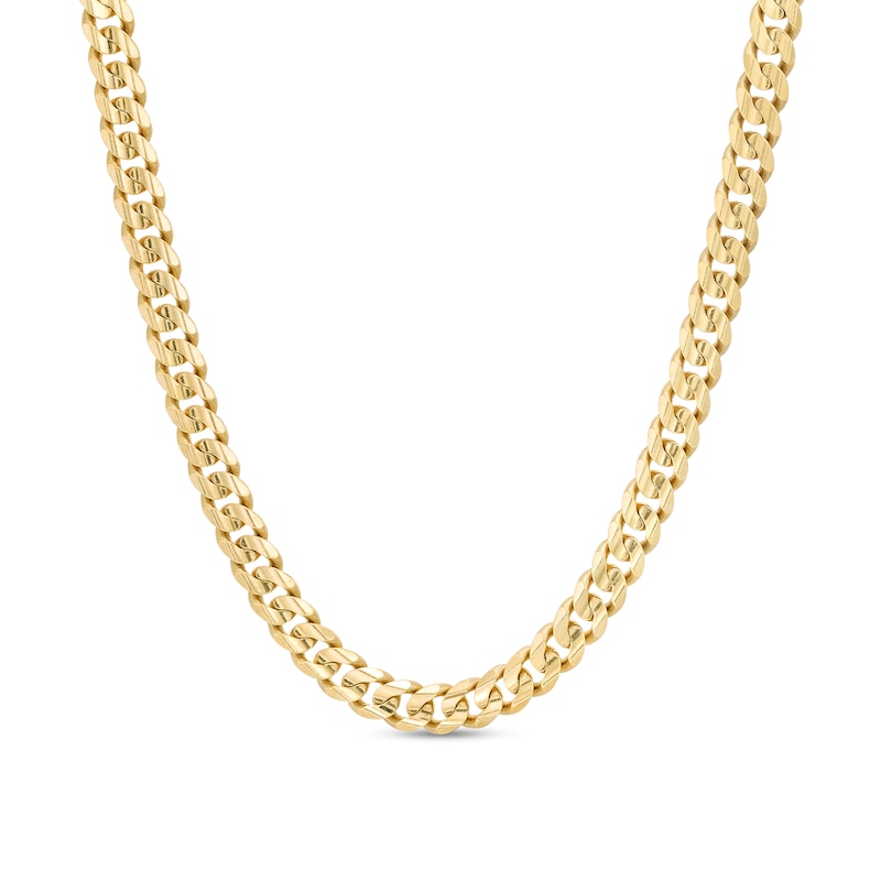 5.2mm Curb Chain Necklace in Solid 14K Gold - 22"