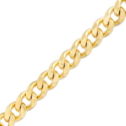 12.5mm Solid Curb Chain Bracelet in 14K Gold - 9.0&quot;