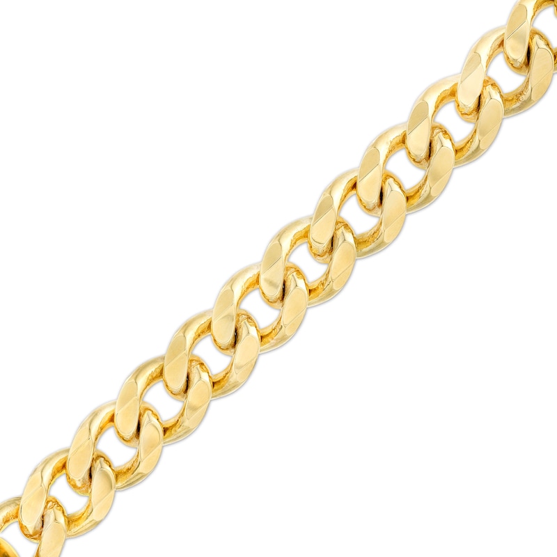 12.5mm Solid Curb Chain Bracelet in 14K Gold - 9.0