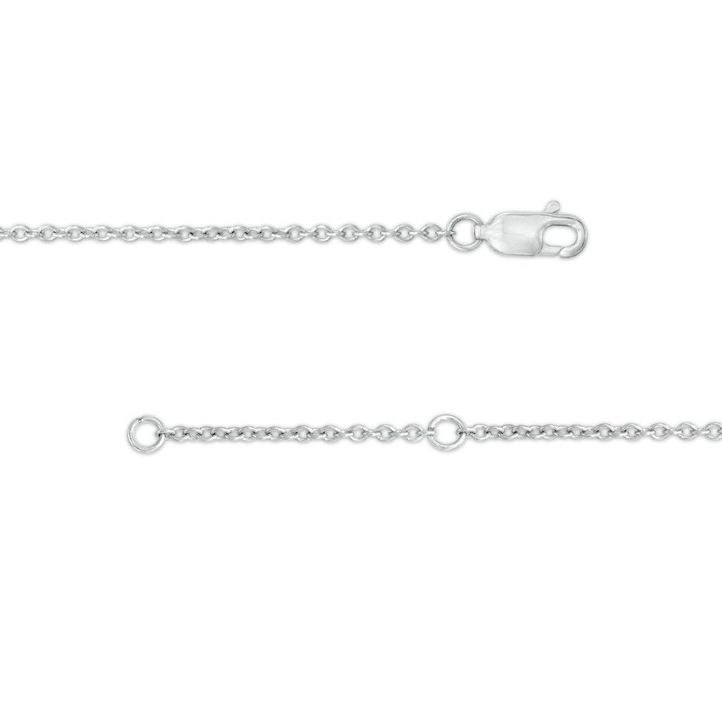 Main Image 3 of Ruby "LOVE" Letter Station Bracelet in Sterling Silver - 8"