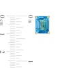 Thumbnail Image 3 of Emerald-Cut Swiss Blue Topaz Solitaire Stud Earrings in Sterling Silver with 18K Gold Plate