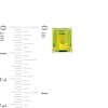 Thumbnail Image 3 of Emerald-Cut Peridot Solitaire Stud Earrings in Sterling Silver with 18K Gold Plate