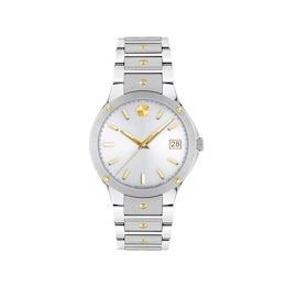 Ladies' Movado SE Two-Tone PVD Watch with Silver-Tone Dial (Model: 607516)