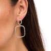 Thumbnail Image 2 of Diamond-Cut Geometric Outline Double Drop Earrings in 10K Gold