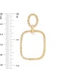 Thumbnail Image 3 of Diamond-Cut Geometric Outline Double Drop Earrings in 10K Gold