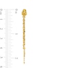 Thumbnail Image 3 of Layered Triple Loop Mirror Chain Drop Earrings in 10K Gold