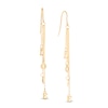 Thumbnail Image 1 of "LOVE" Letter Graduated Chain Drop Earrings in 10K Gold