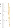 Thumbnail Image 2 of "LOVE" Letter Graduated Chain Drop Earrings in 10K Gold