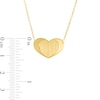 Thumbnail Image 3 of Multi-Finish Heart Necklace in 10K Gold