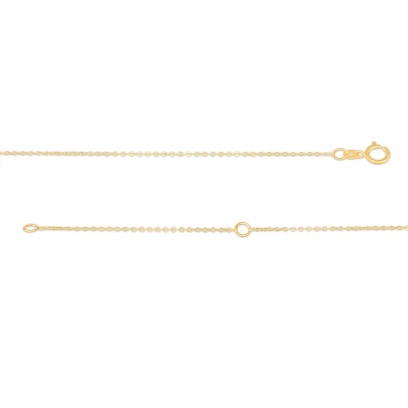 Main Image 2 of Double Cross "Y" Necklace in 10K Gold