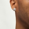 Thumbnail Image 2 of Men's 1/2 CT. T.W. Composite Diamond Star Stud Earrings in 10K Gold