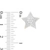 Thumbnail Image 3 of Men's 1/2 CT. T.W. Composite Diamond Star Stud Earrings in 10K Gold