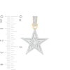 Thumbnail Image 2 of 1/3 CT. T.W. Composite Diamond Triple Frame Star Necklace Charm in 10K Gold