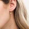 Thumbnail Image 2 of 5.0mm Citrine Solitaire Dangle Open Circles Orbit Drop Earrings in 10K Gold