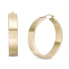 Thumbnail Image 0 of 40.0mm Square Tube Hoop Earrings in 10K Gold