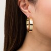 Thumbnail Image 1 of 40.0mm Square Tube Hoop Earrings in 10K Gold