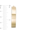 Thumbnail Image 2 of 40.0mm Square Tube Hoop Earrings in 10K Gold