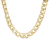 Thumbnail Image 0 of 10.0mm Curb Chain Necklace in Hollow 10K Gold - 18"