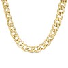 Thumbnail Image 0 of 10.0mm Curb Chain Necklace in Hollow 10K Gold - 18"