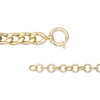 Thumbnail Image 1 of 10.0mm Curb Chain Necklace in Hollow 10K Gold - 18"