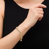 Thumbnail Image 2 of 10.0mm Curb Chain Bracelet in Hollow 10K Gold - 7.75"