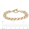 Thumbnail Image 4 of 10.0mm Curb Chain Bracelet in Hollow 10K Gold - 7.75"