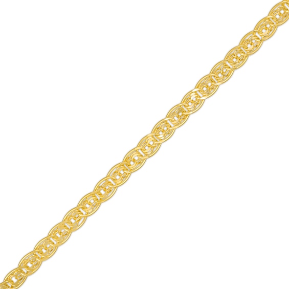 4.9mm Layered Oval Link Bracelet in 10K Gold - 7.5"