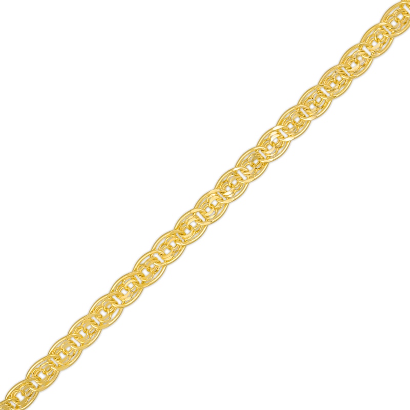 4.9mm Layered Oval Link Bracelet in 10K Gold - 7.5"