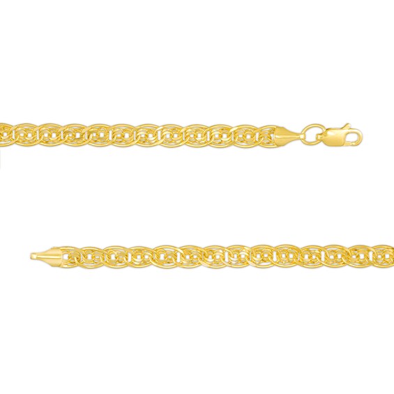 4.9mm Layered Oval Link Bracelet in 10K Gold - 7.5"