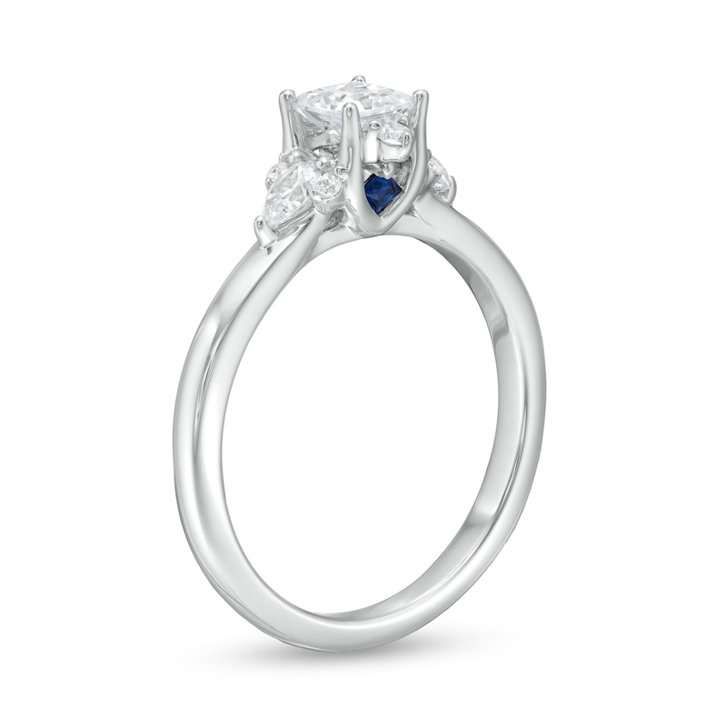 Main Image 3 of Vera Wang Love Collection 3/4 CT. T.W. Princess-Cut Diamond Ornate Frame Engagement Ring in 14K White Gold