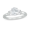 Thumbnail Image 0 of Vera Wang Love Collection 1 CT. T.W. Oval Diamond Tri-Sides Engagement Ring in 14K White Gold