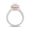Thumbnail Image 3 of Enchanted Disney Jasmine 1-1/4 CT. T.W. Diamond Double Frame Engagement Ring in 14K Two-Tone Gold (I/I1)