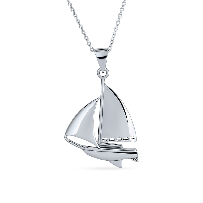 Main Image 1 of Sailboat Pendant in Sterling Silver