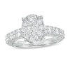 Thumbnail Image 1 of 1-1/2 CT. T.W. Composite Oval Diamond Engagement Ring in 14K White Gold