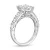 Thumbnail Image 2 of 1-1/2 CT. T.W. Composite Oval Diamond Engagement Ring in 14K White Gold