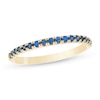 Thumbnail Image 1 of Blue Sapphire Petite Stackable Band in 10K Gold