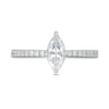 Thumbnail Image 4 of 1 CT. T.W. Marquise Diamond Engagement Ring in 14K White Gold (I/I1)