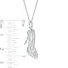 Thumbnail Image 3 of Marilyn Monroe™ Collection 1/5 CT. T.W. Diamond Shoe Pendant in Sterling Silver