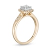 Thumbnail Image 3 of 1/3 CT. T.W. Cushion Multi-Diamond Frame Engagement Ring in 10K Gold