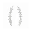 Thumbnail Image 1 of 1/2 CT. T.W. Diamond Scattered Crawler Earrings in 10K White Gold
